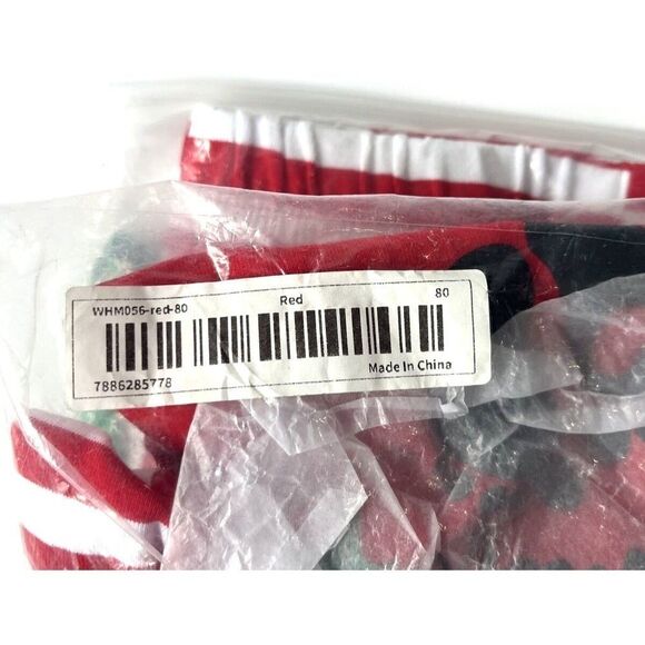 Baby Girls First 1st Christmas Striped Ruffles Shirt & Pants Set (9-12 Months) - Picture 10 of 10